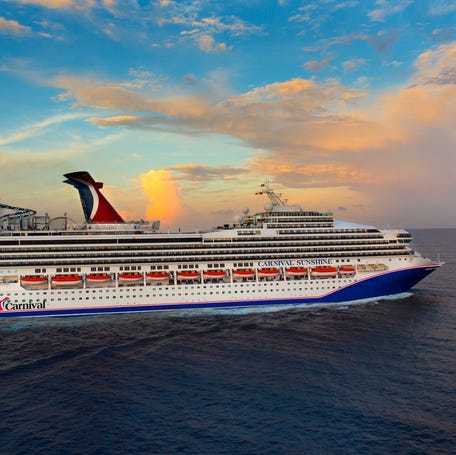 The Carnival Sunshine cruise ship.