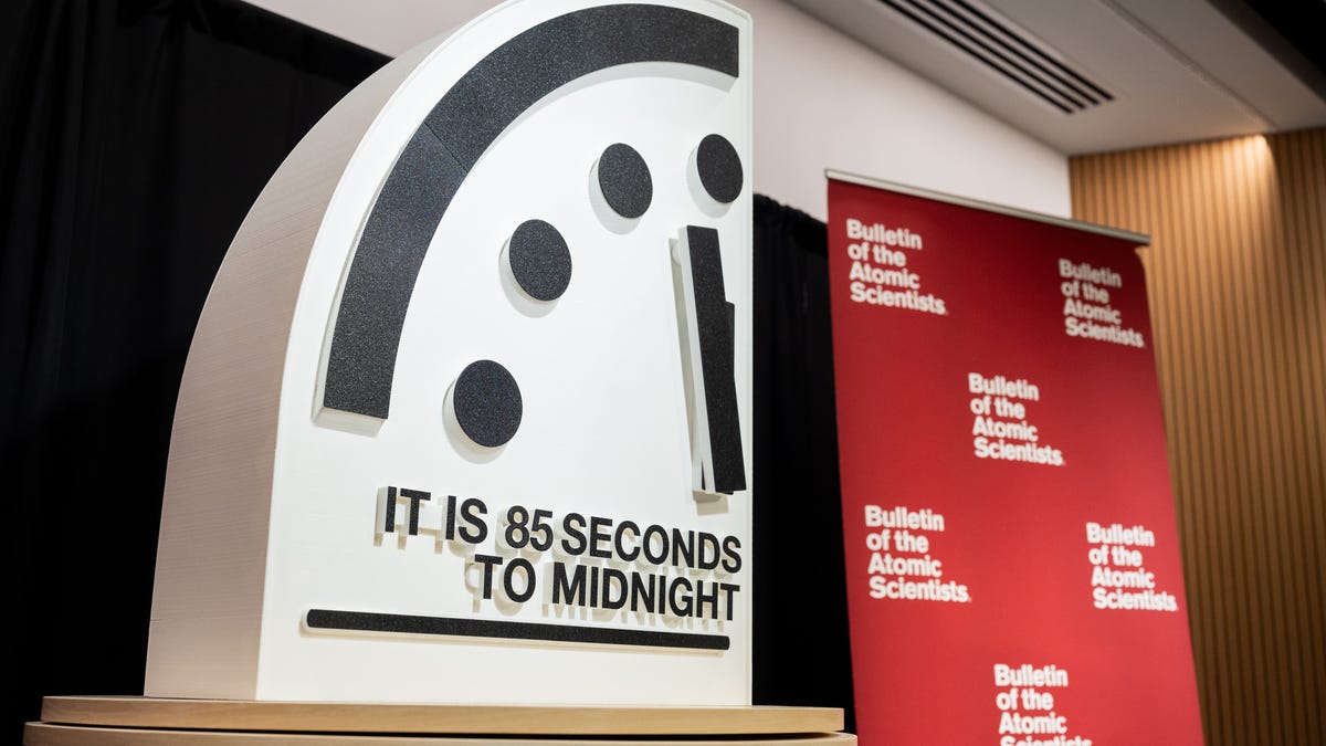 It is 85 seconds to midnight, according to the Doomsday Clock reset of Jan. 27, 2026.