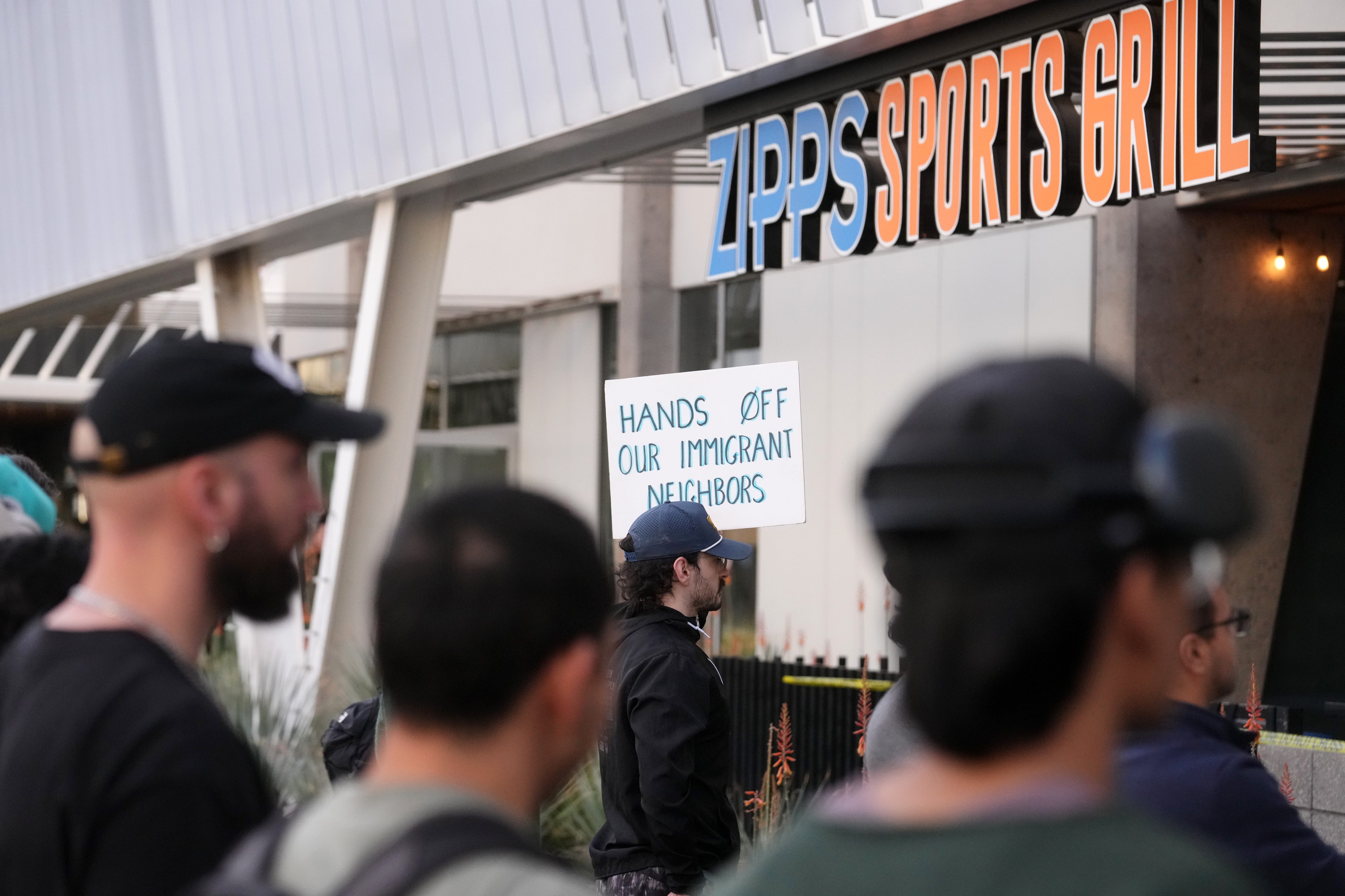 Federal authorities said the undocumented immigrants were arrested as part of a probe into unlawful employment of undocumented workers.