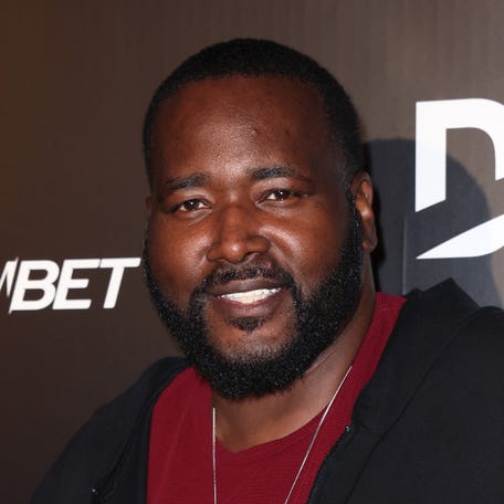 Quinton Aaron attends Maxim Electric Nights presented by DIRECTV at City Market on Feb. 12, 2022, in Los Angeles.