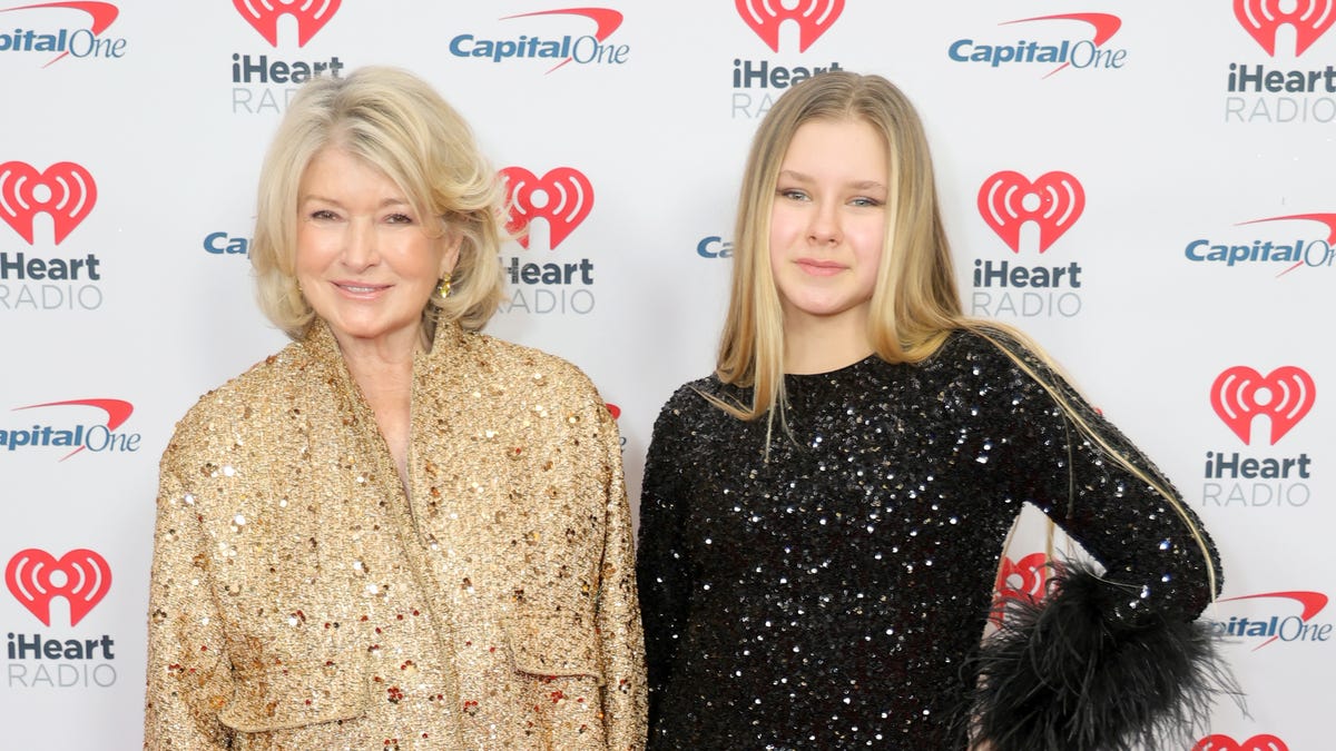 Martha Stewart and Jude Stewart attend iHeartRadio z100's Jingle Ball 2023 at Madison Square Garden on Dec. 8, 2023, in New York City.