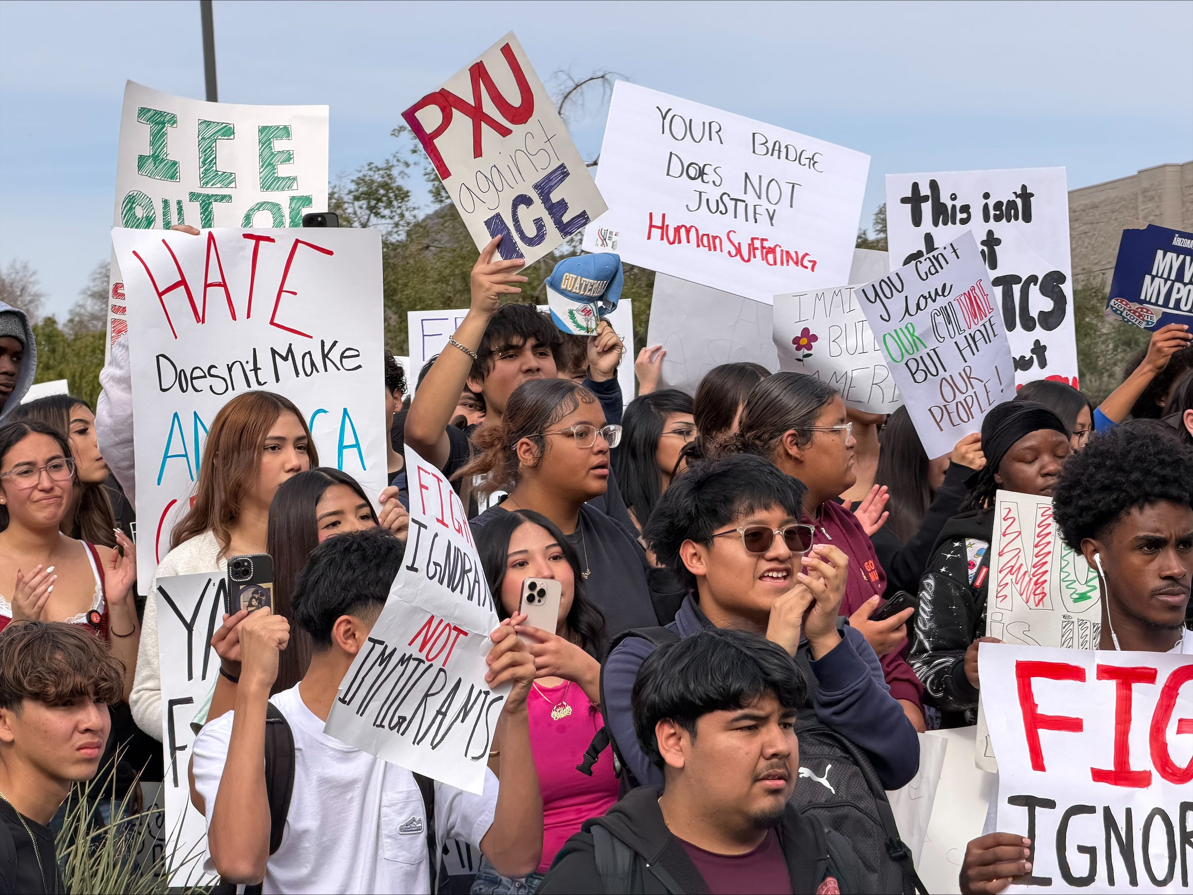 Thousands of Arizona students joined the movement Jan. 30 to protest increased ICE activity.