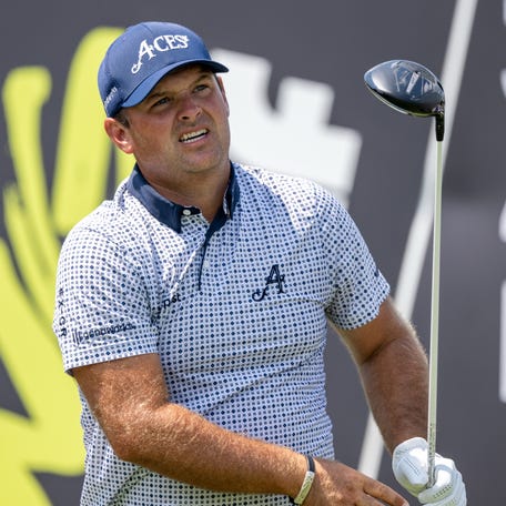 Former Masters champion Patrick Reed, shown here at LIV Golf Indianapolis in August 2025, is seeking a return to the PGA Tour.