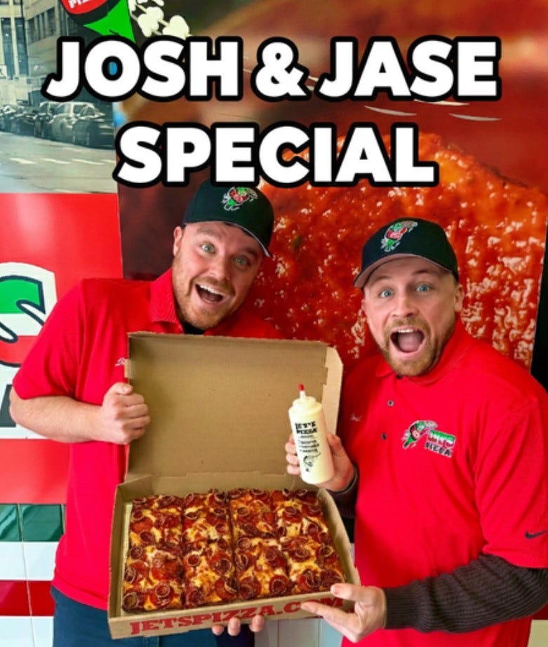 U.K. creators Josh and Jase stopped in Detroit during their Michigan road trip — visiting Ford Field, teaming up with Jet’s Pizza and trying coney dogs.
