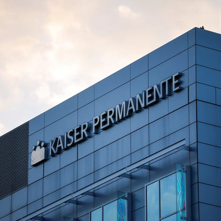 Kaiser Permanente hospital wordmark in San Diego, California, U.S., January 26, 2026.