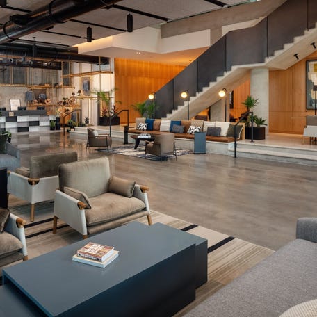 Canopy by Hilton Nashville Downtown The Gulch's lobby.