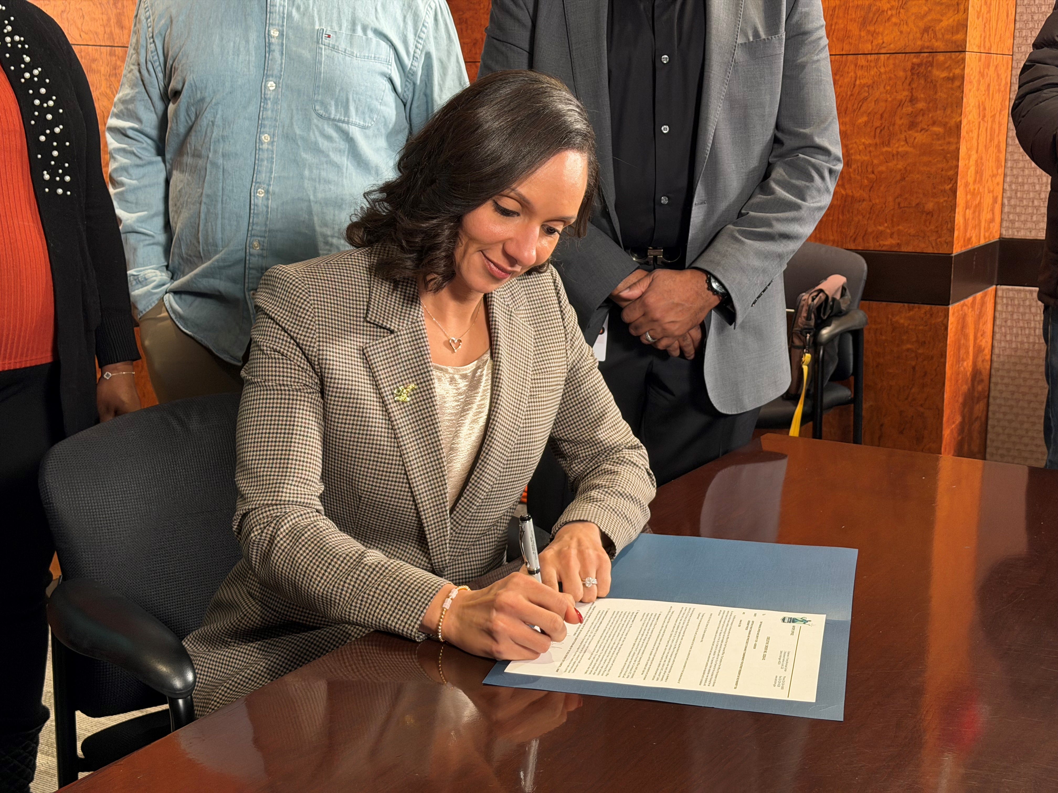 Mayor Mary Sheffield announced that property value increased for the 11th year and issued her first executive order to improve the assessment process.