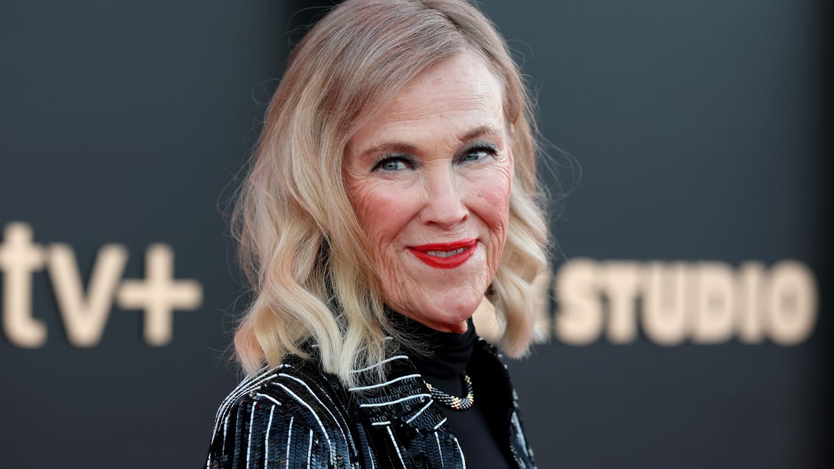 Catherine O'Hara attends the premiere of "The Studio" at the Academy Museum of Motion Pictures on March 24, 2025, in Los Angeles.