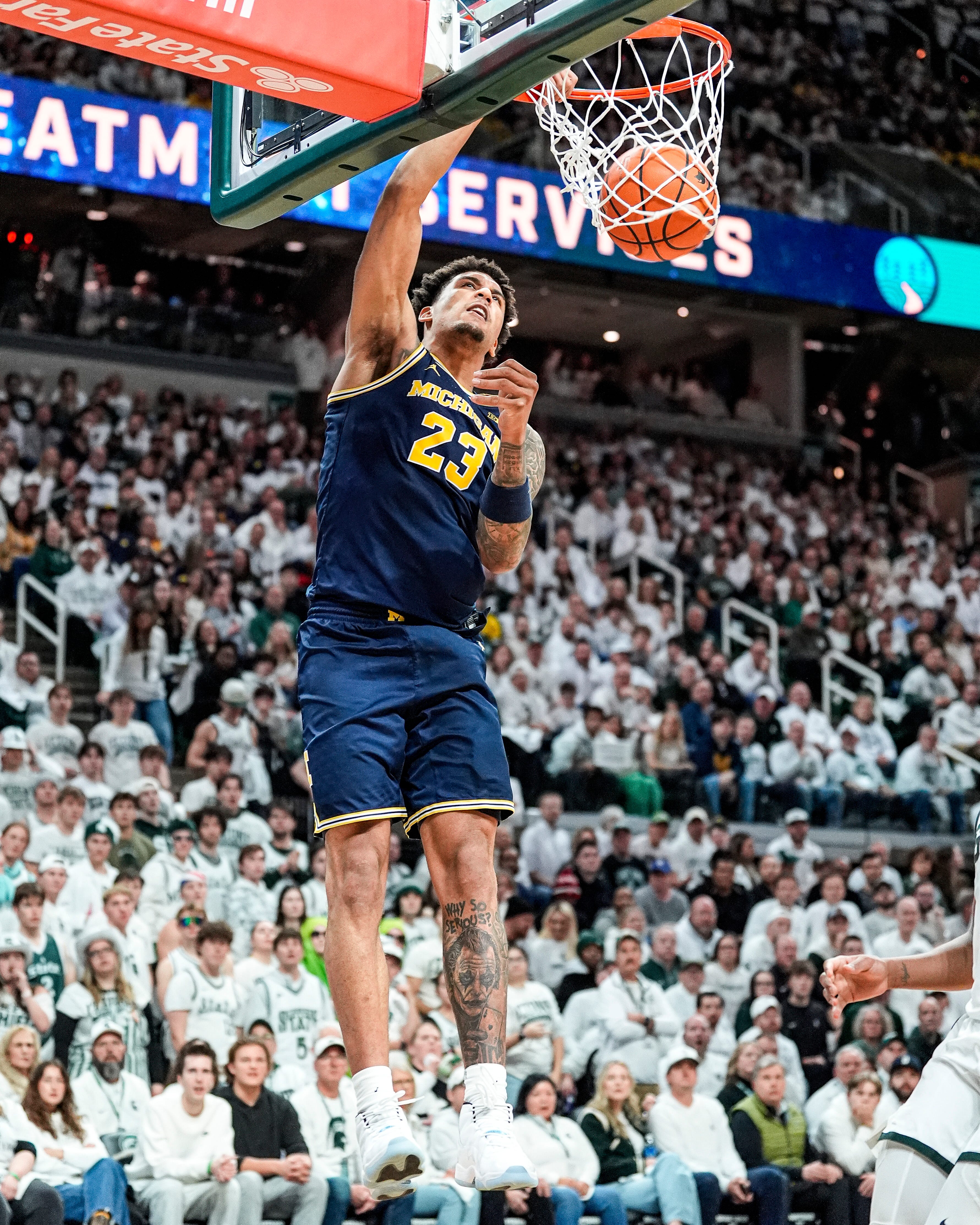 The Michigan State Spartans hosted the Michigan Wolverines in a top-10 college basketball game today. Here is a recap: