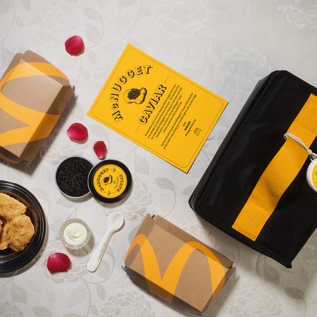 McDonald's McNugget Caviar kits include Baerri Sturgeon caviar and are available exclusively online starting on Feb. 10, 2026.