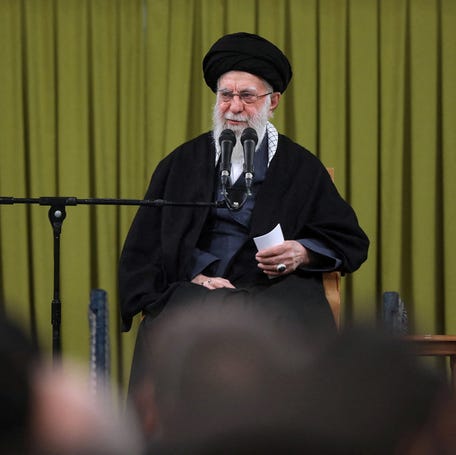 Iran's Supreme Leader Ayatollah Ali Khamenei speaks during a meeting in Tehran, Iran, February 1, 2026.