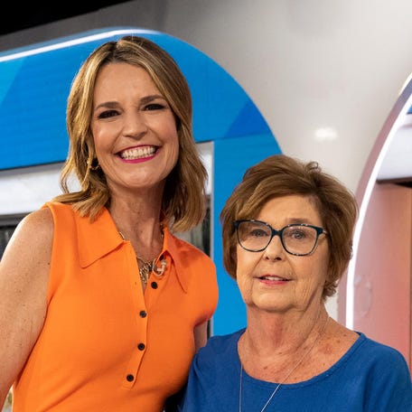 Savannah Guthrie and mother Nancy Guthrie on the "Today" show set on June 15, 2023.