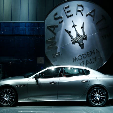 Maserati Quattroporte car is seen at the 86th International Motor Show in Geneva, Switzerland, March 1, 2016. REUTERS/Denis Balibouse