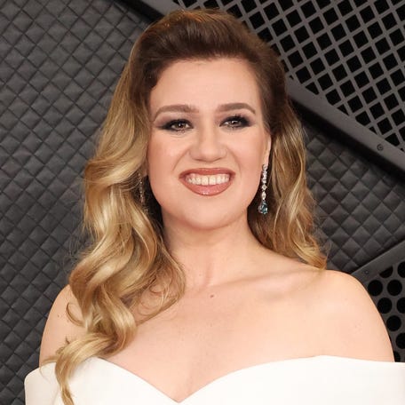 Kelly Clarkson attends the 66th Annual Grammy Awards in Los Angeles, California, U.S., February 4,