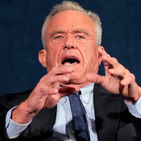 WASHINGTON, DC - FEBRUARY 02: U.S. Secretary of Health and Human Services Robert F. Kennedy Jr. speaks at a fireside chat in the National Press Building on February 02, 2026 in Washington, DC. RFK Jr. spoke at the Action for Progress event about plans to transform behavioral health, especially on his commitment to those struggling with addiction. (Photo by Heather Diehl/Getty Images)