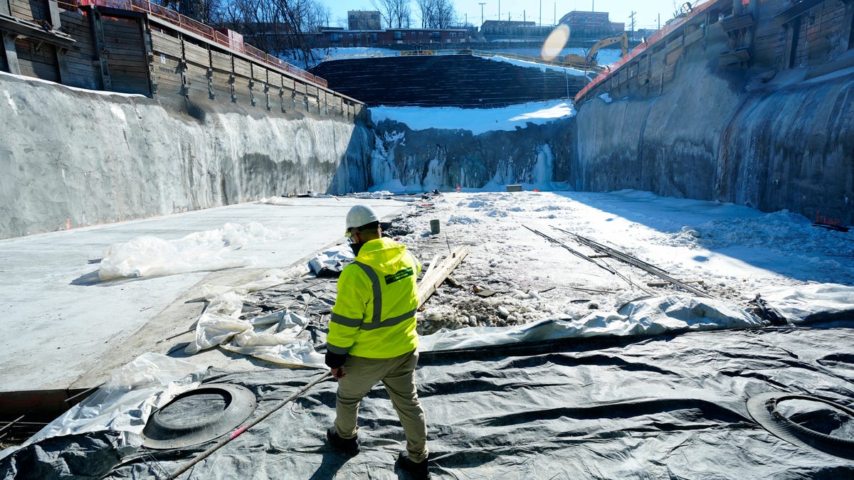 Hamed Nejad, Chief Engineer of the Gateway Development Commission, is shown as he gives NorthJersey.com a tour of the Tonnelle Avenue Project site, Wednesday, February 4, 2026, in North Bergen.