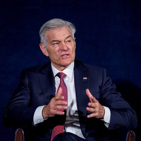 Dr. Mehmet Oz, the administrator of the Centers for Medicare & Medicaid Services, speaks at the National Press Club in Washington, DC, on Feb. 2, 2026.