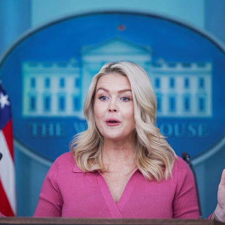 White House Press Secretary Karoline Leavitt speaks during a press briefing at the White House in Washington, D.C., U.S., February 5, 2026