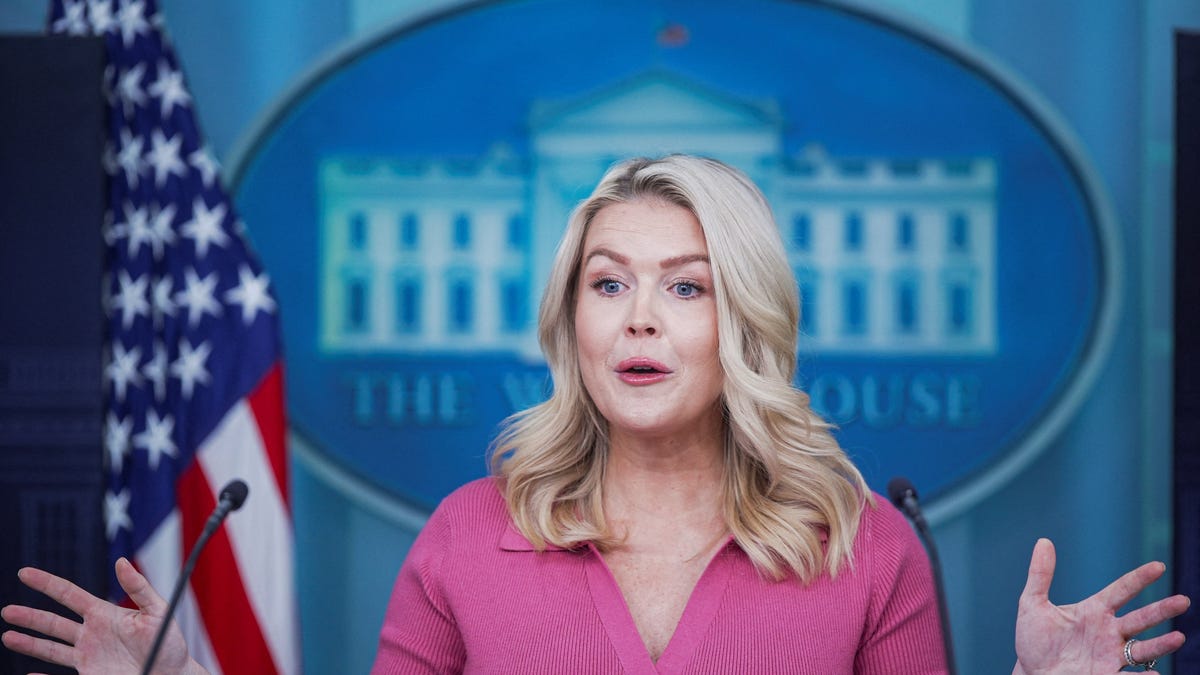 White House Press Secretary Karoline Leavitt speaks during a press briefing at the White House in Washington, D.C., U.S., February 5, 2026