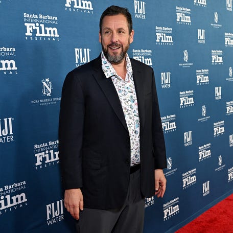 Adam Sandler received the Maltin Modern Master Award at the 41st Annual Santa Barbara International Film Festival on Feb. 5.
