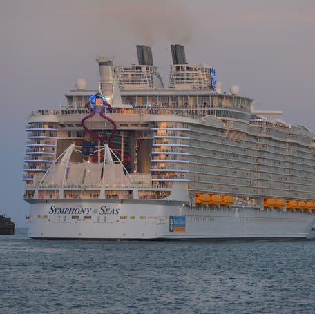 Royal Caribbean's Symphony of the Seas at Florida's Port Canaveral.