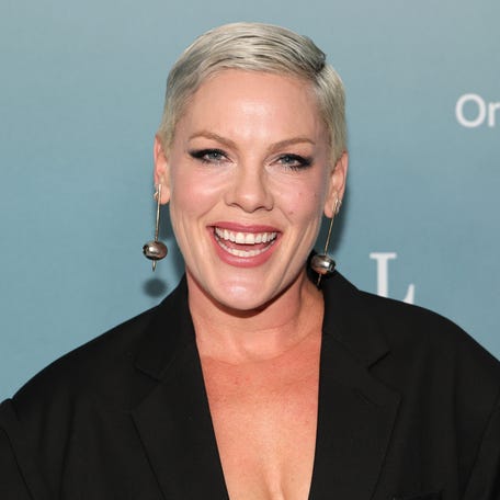 P!NK attends Apple's "All Of You" New York premiere at The Whitby Hotel on Sept. 17, 2025, in New York City.
