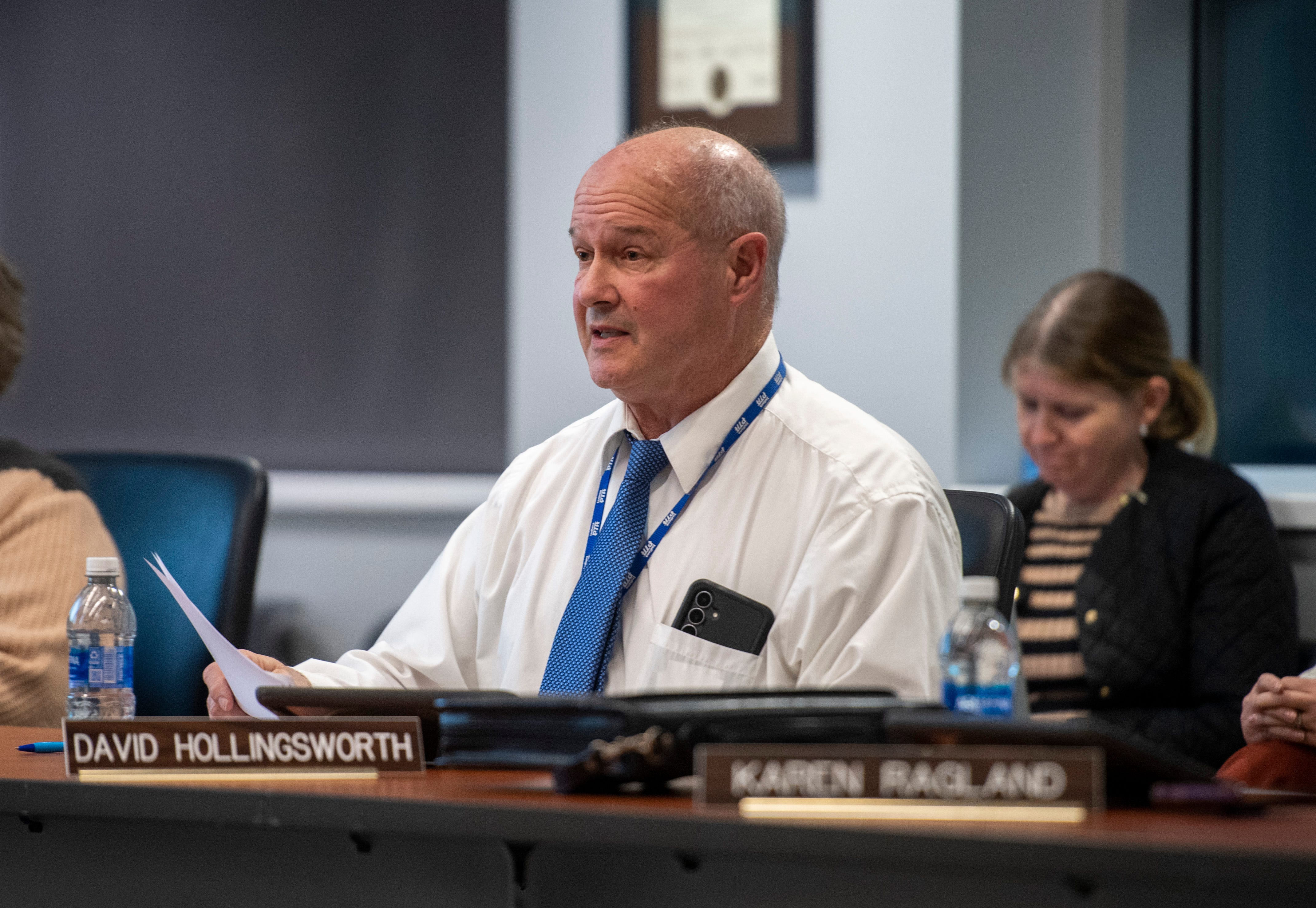 For 17 awkward seconds EVSC school board members sat silently after David Hollingsworth offered a tougher conflict of interest policy for the elected officials. The policy died on the meeting floor Monday.