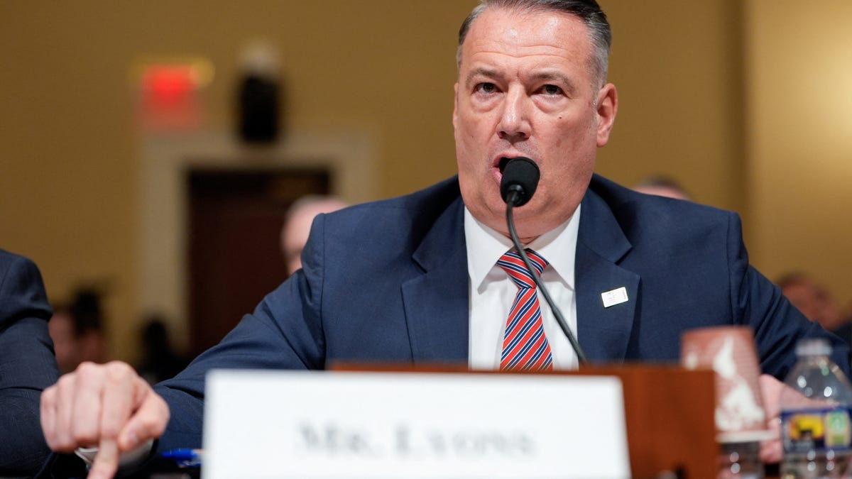 Immigration and Customs Enforcement (ICE) Acting Director Todd Lyons testifies before a U.S. House Homeland Security Committee hearing entitled "Oversight of the Department of Homeland Security: ICE, CBP, and USCIS", on Capitol Hill in Washington, D.C., Feb. 10, 2026.