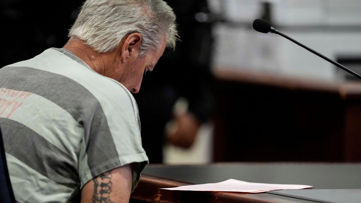 Colin Gray, the father of the alleged Apalachee High School shooter, sits in the Barrow County courthouse for his first appearance, in Winder, Georgia on September 6, 2024.