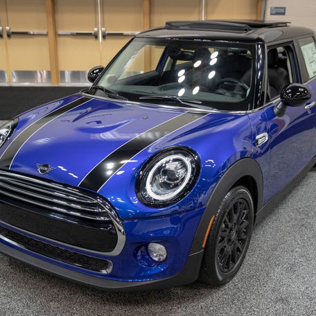 A 2019 MINI Cooper Hardtop 4 door, listed for $28,850 at the 2019 Indianapolis Auto Show, Indianapolis, Wednesday, Dec. 26, 2018.