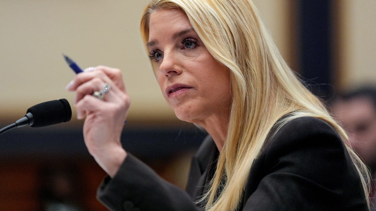 Attorney General Pam Bondi testifies before a House Judiciary Committee hearing on oversight of the Justice Department, on Capitol Hill in Washington, D.C., on Feb. 11, 2026.