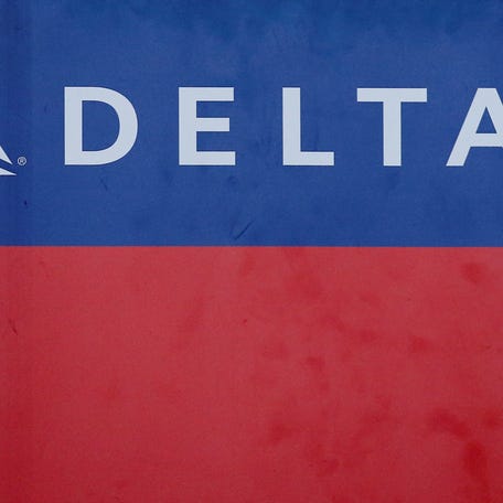 Delta airlines logo is seen inside of the Commodore Arturo Merino Benitez International Airport in Santiago, Chile April 25, 2019.