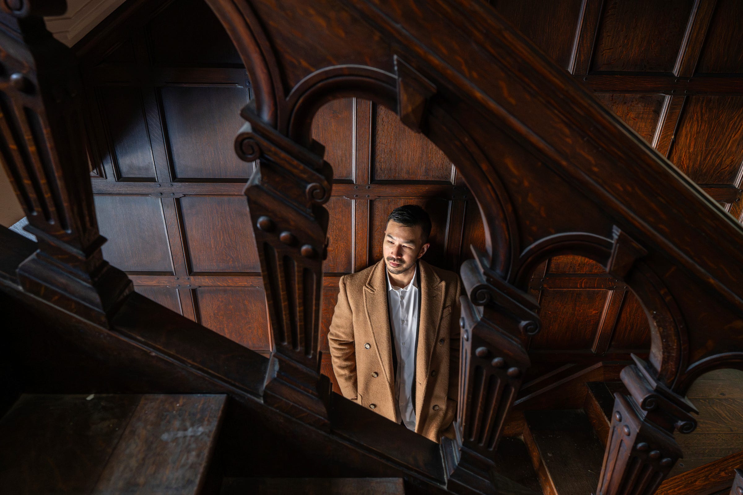 New owner Calvin Gee took the Detroit Free Press through the Palmer Woods mansion, offering a look inside the landmark before major renovations begin.
