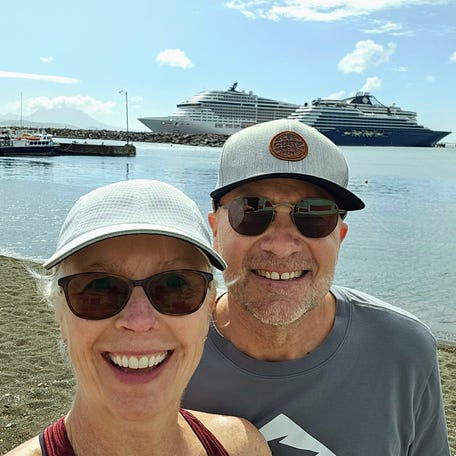 Heather and Paul Schlueter are spending their retirement traveling the world.