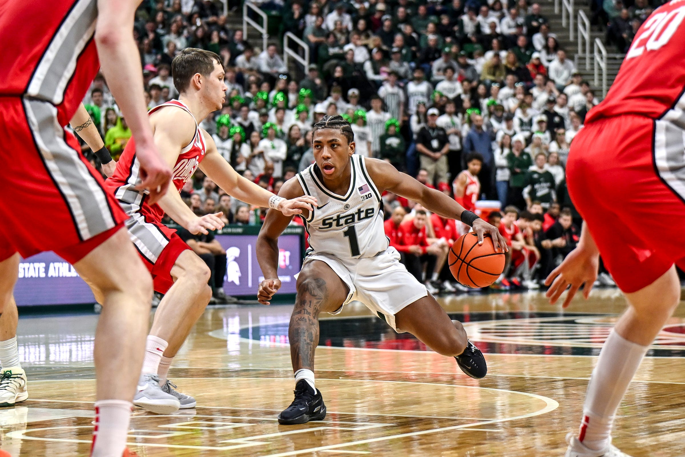 HIGHLIGHTS: MSU basketball rallies in second half, tops Ohio State