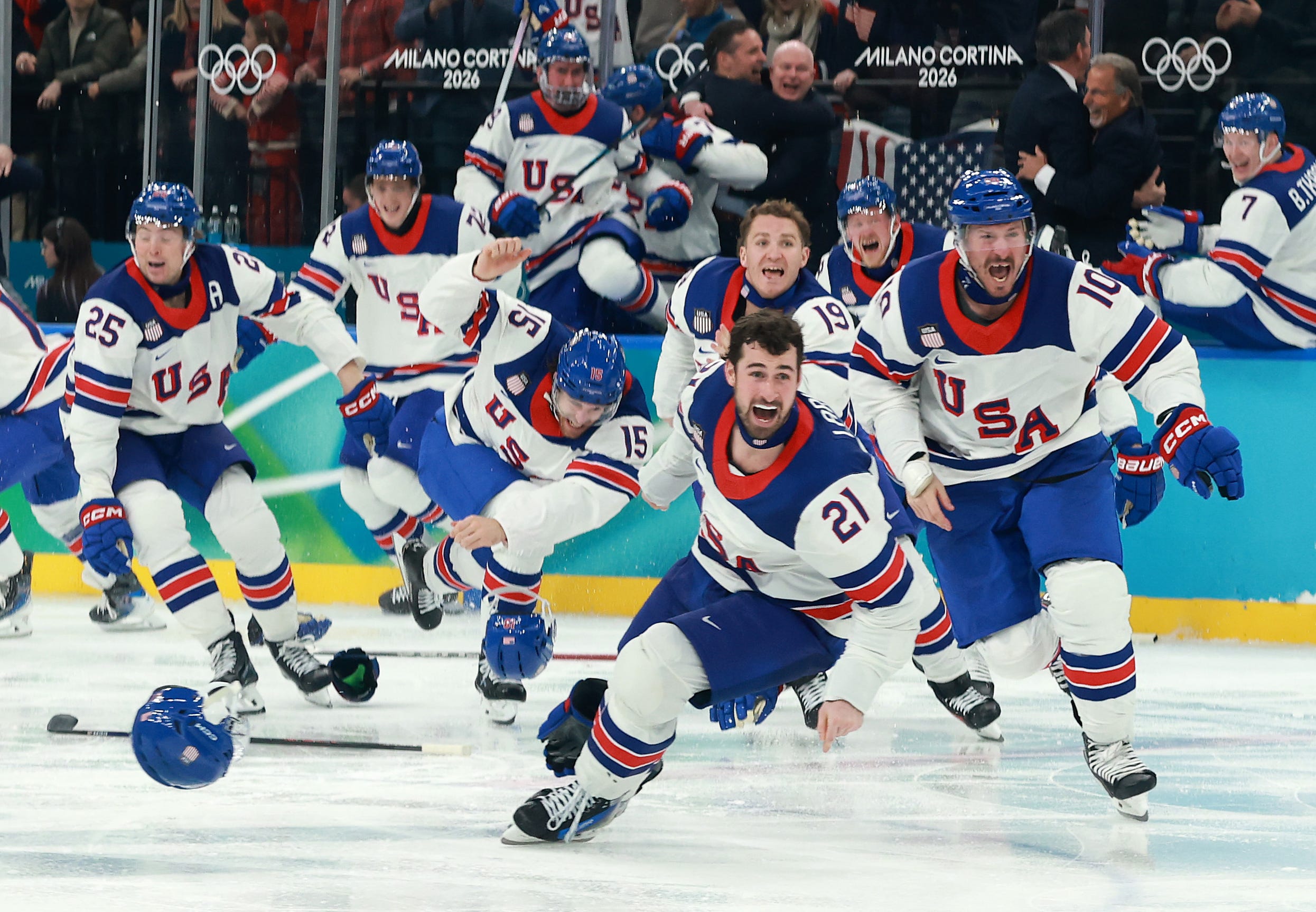 The U.S. men’s hockey team won its first gold medal since the Miracle on Ice team, beating Canada 2-1 in overtime on a Jack Hughes goal.