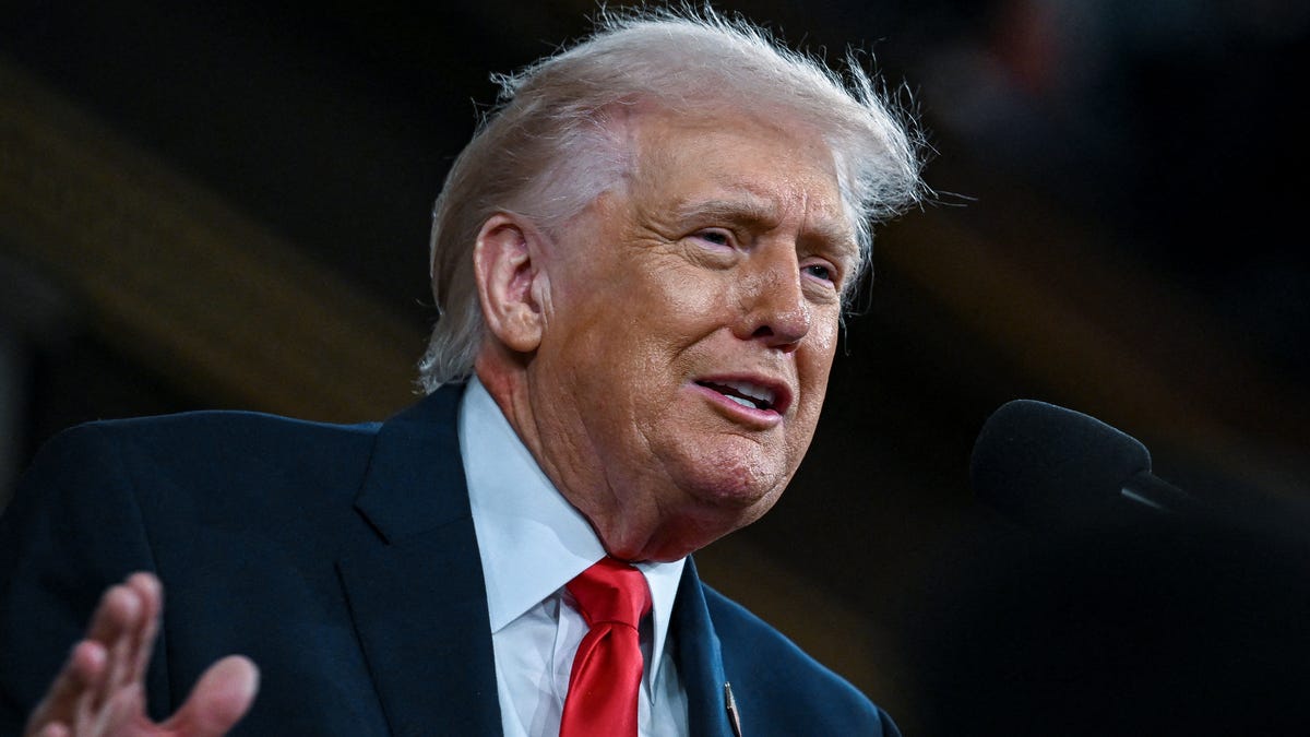 President Donald Trump is pictured delivering the State of the Union address on Feb. 24, 2026.