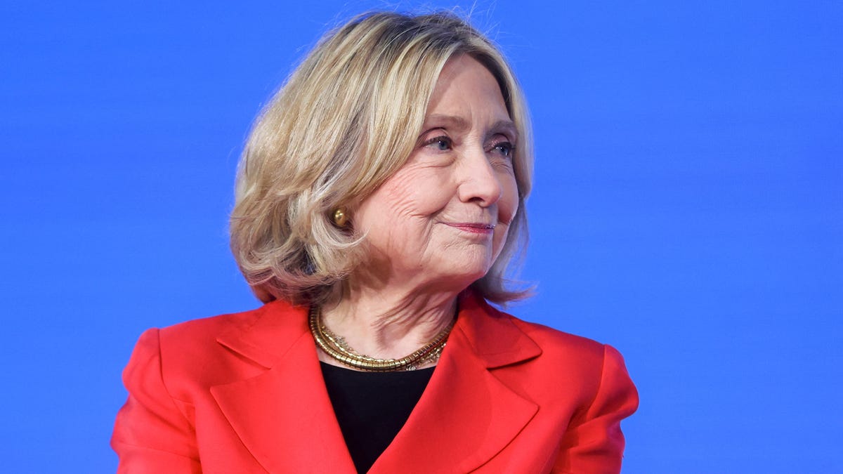 Former U.S. Secretary of State Hillary Clinton attends a climate event in Mumbai, India, on Feb. 18, 2026.