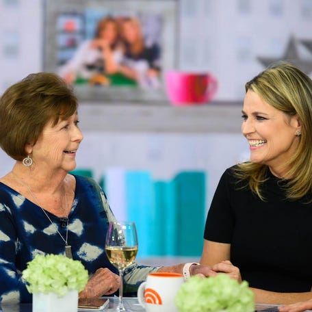 Nancy Guthrie, left, and her daughter, "Today" anchor Savannah Guthrie, appear on "Today with Hoda & Jenna