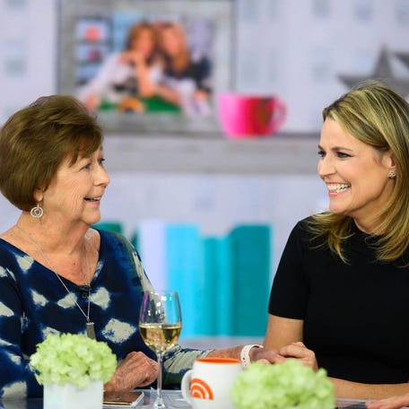 Nancy Guthrie, left, and her daughter, "Today" anchor Savannah Guthrie, appear on "Today with Hoda & Jenna