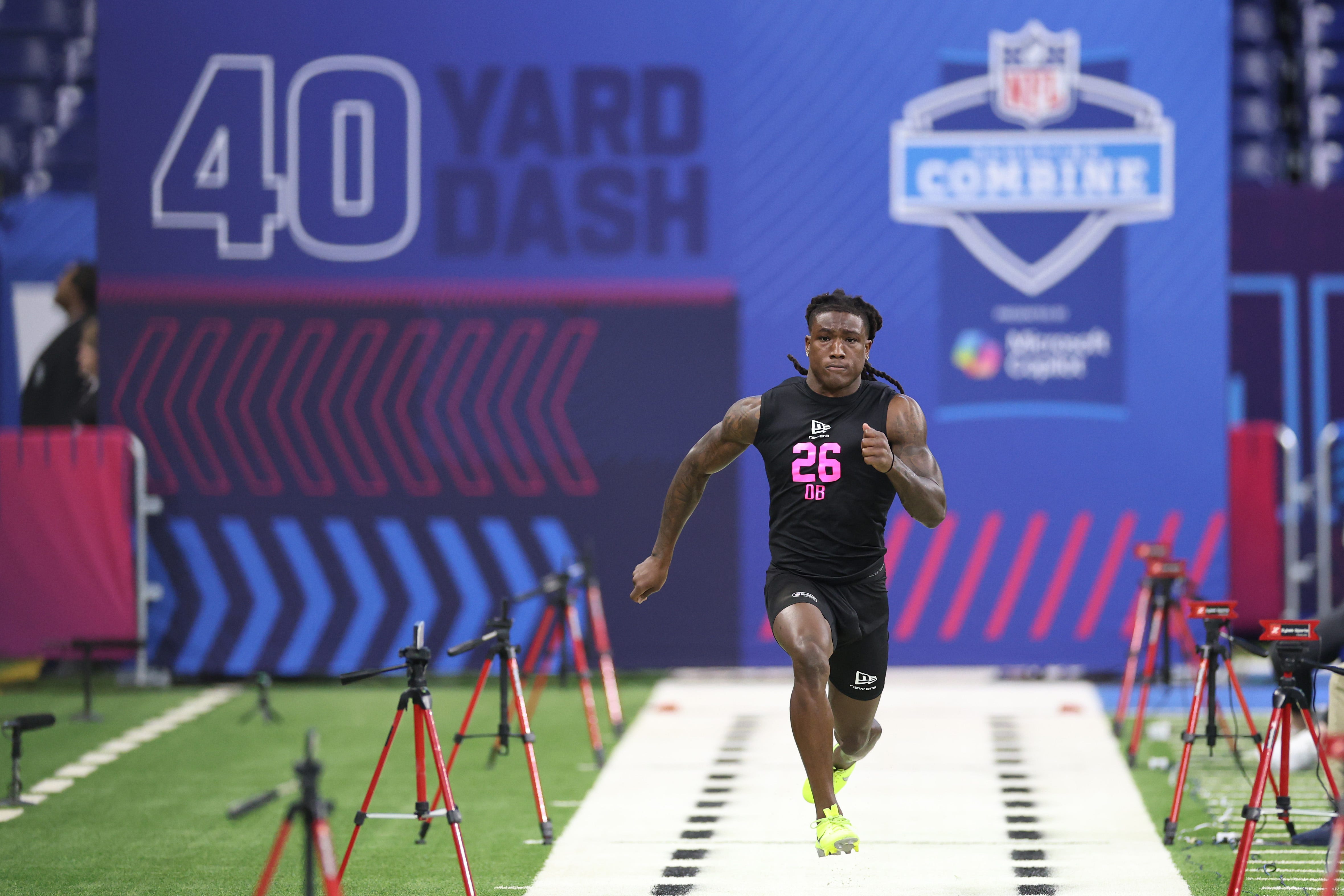 2026 NFL Combine’s top 10 40-yard dash times for cornerbacks, safeties, tight ends