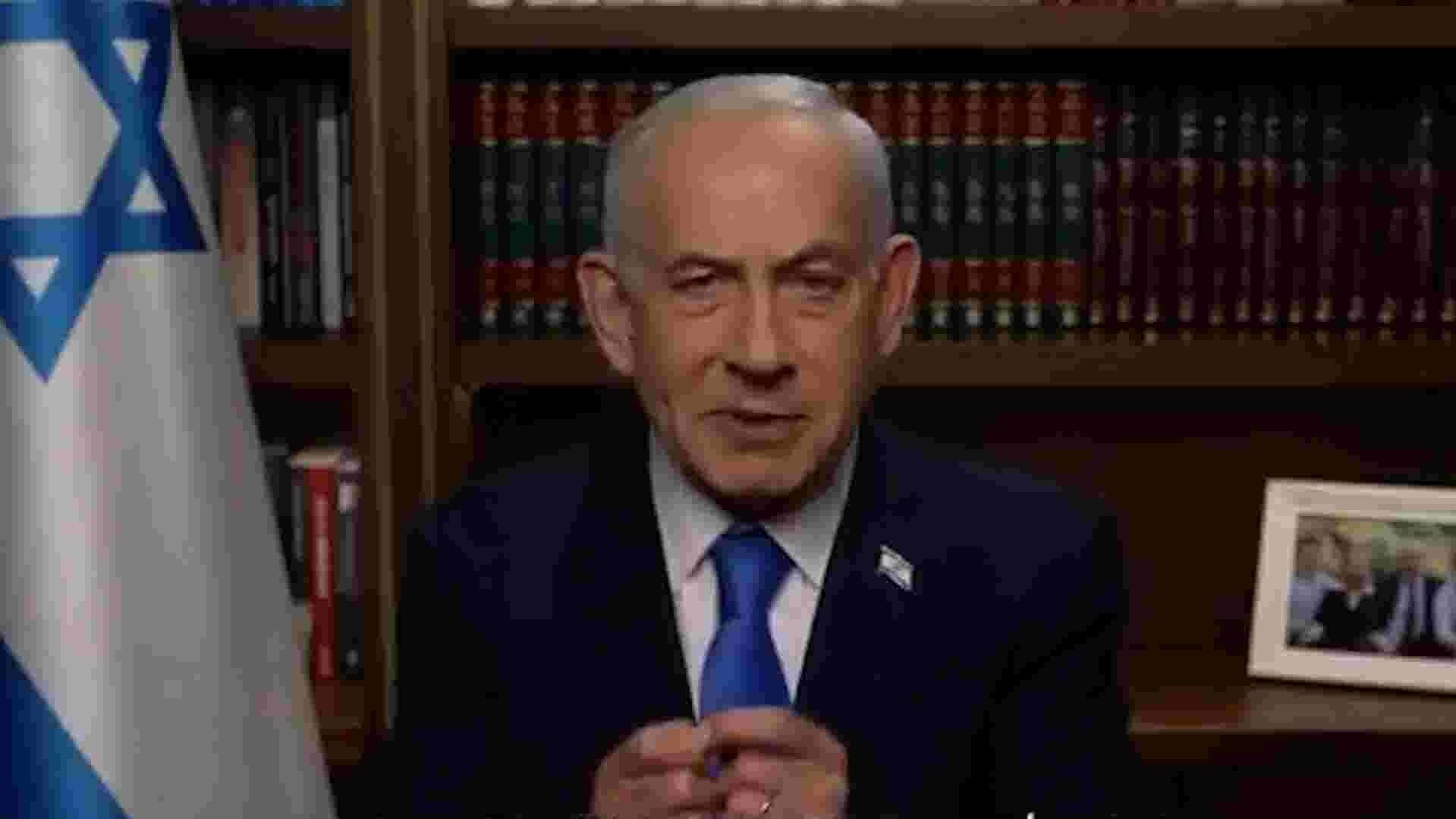Israeli Prime Minister Benjamin Netanyahu addresses Iran attack