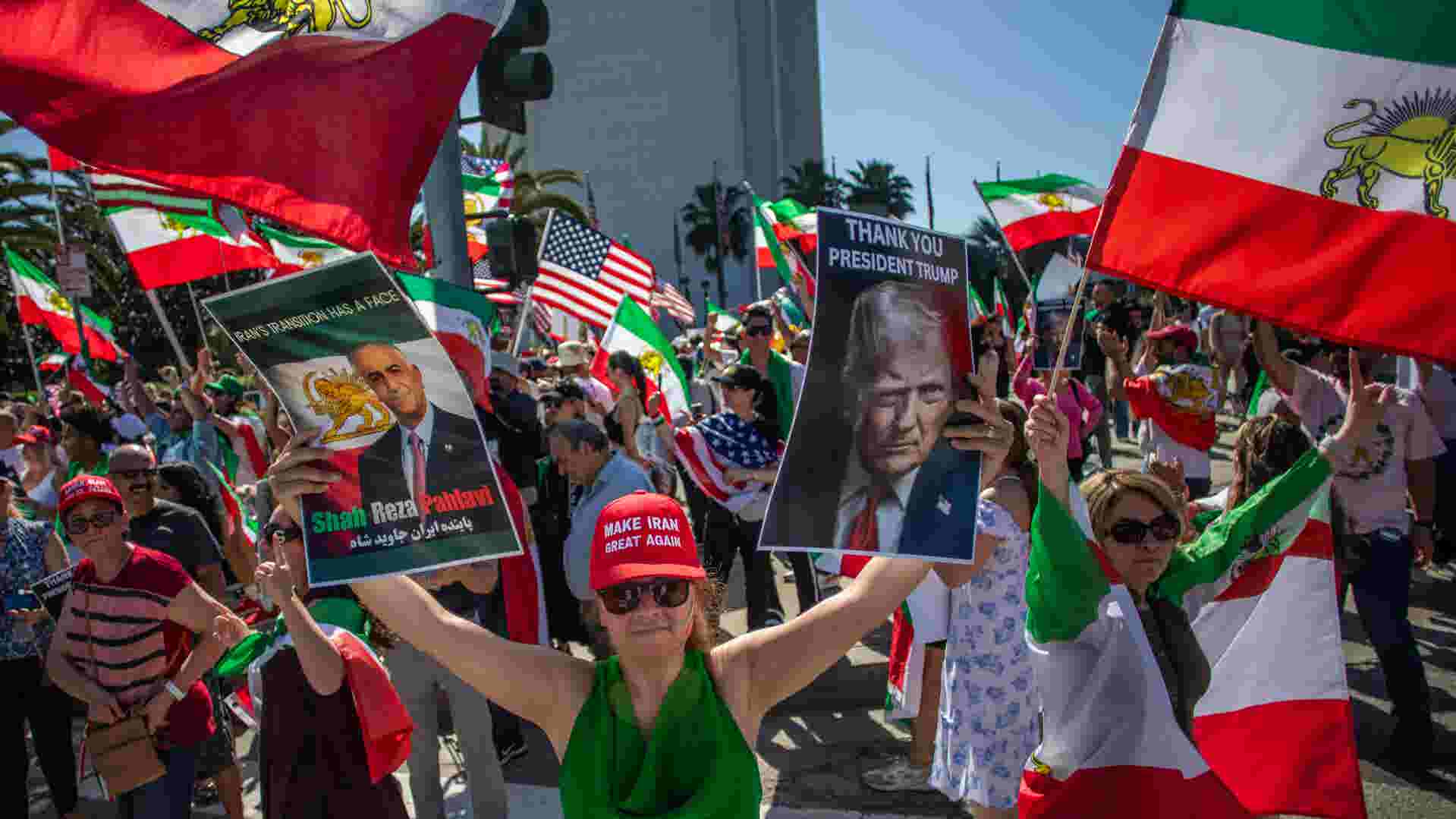 Iran attack protests and celebrations by Americans