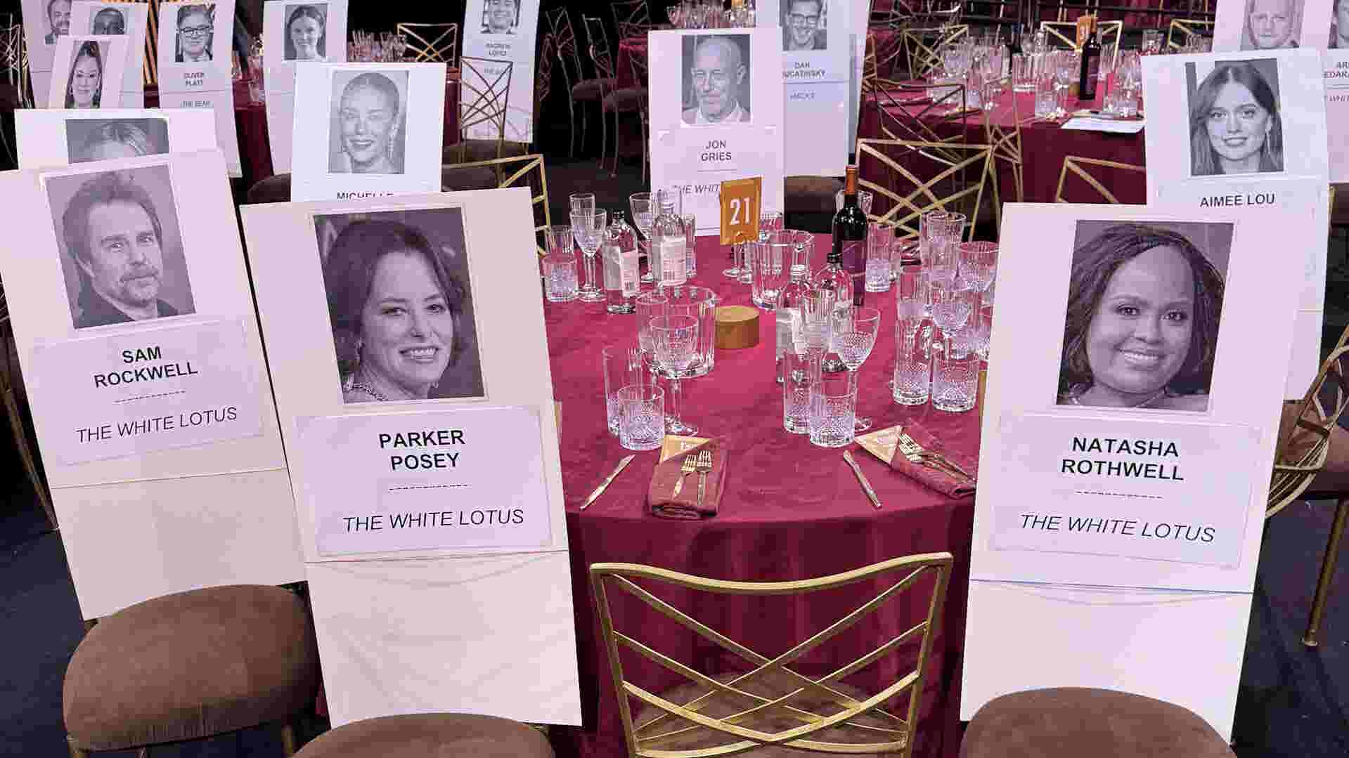See where the 'White Lotus' cast are sitting at Actor Awards