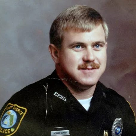 Danny Parish, an officer with Fort Pierce Police Department and a sergeant in the U.S. Army, is pictured.