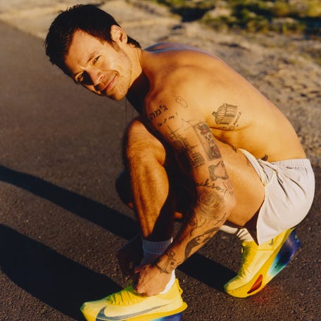 Harry Styles graced the cover of Runner's World.