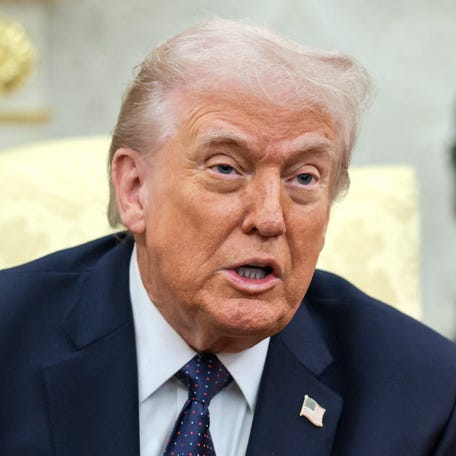 President Donald Trump in the Oval Office at the White House in Washington, DC, on March 3, 2026.