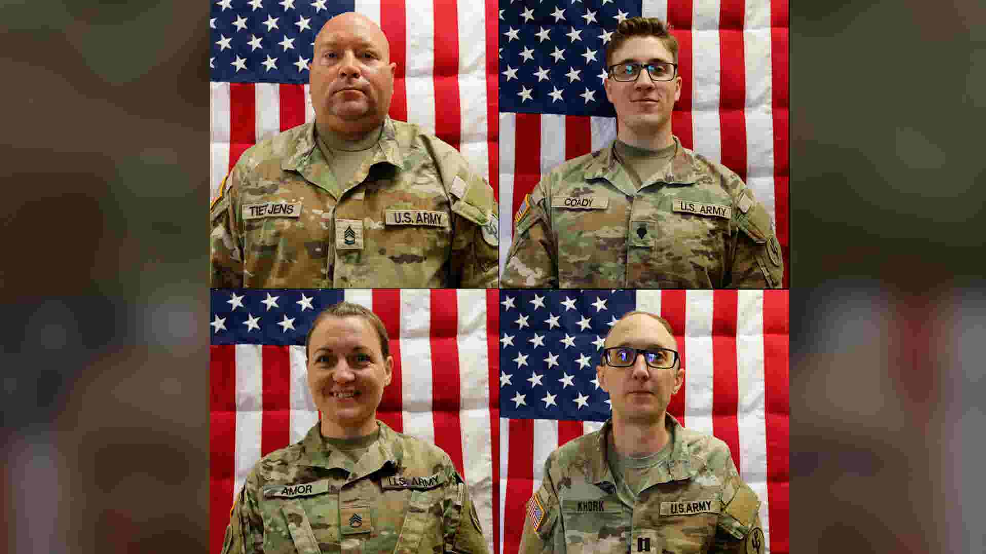 Names released of four US soldiers killed in Iran war