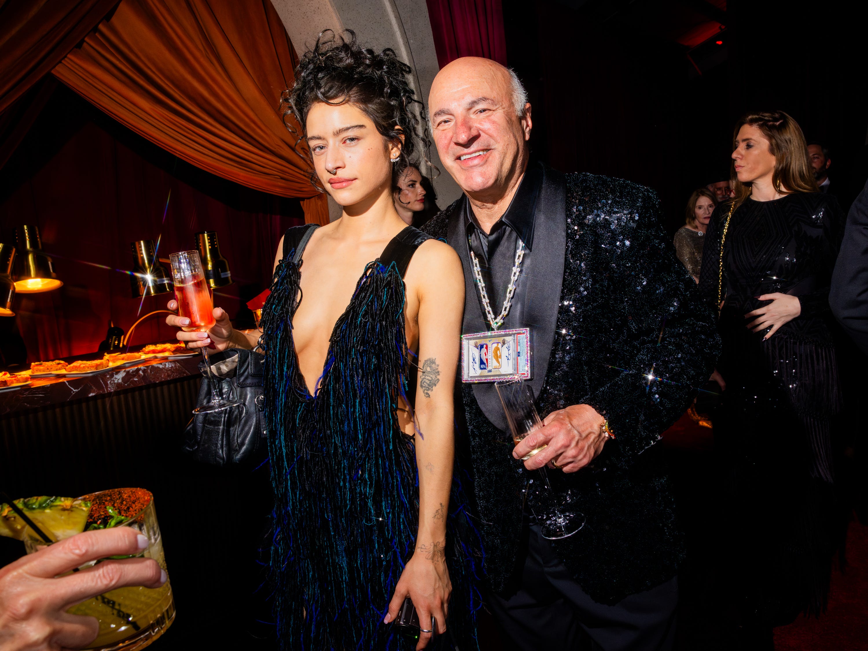 <p style="margin: 0px;">Odessa A'zion, left, and Kevin O'Leary </p>