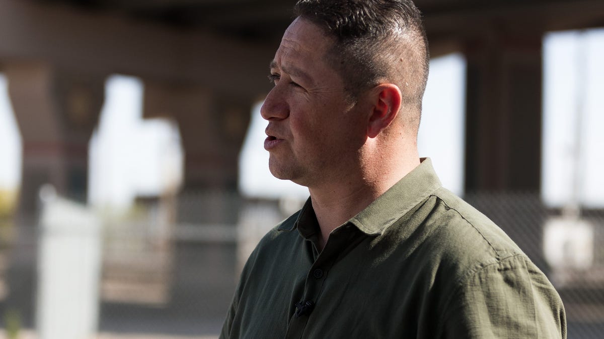 Rep. Tony Gonzales addresses the reporters on May 12, 2023.